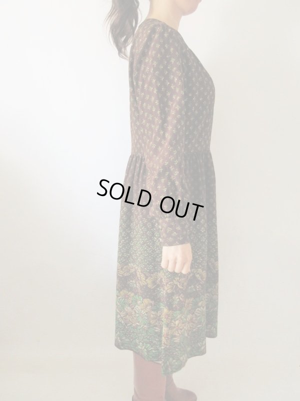 画像4: 【スカーフと2点セットでお届け*】Dead stock*フラワーデザインワンピース 