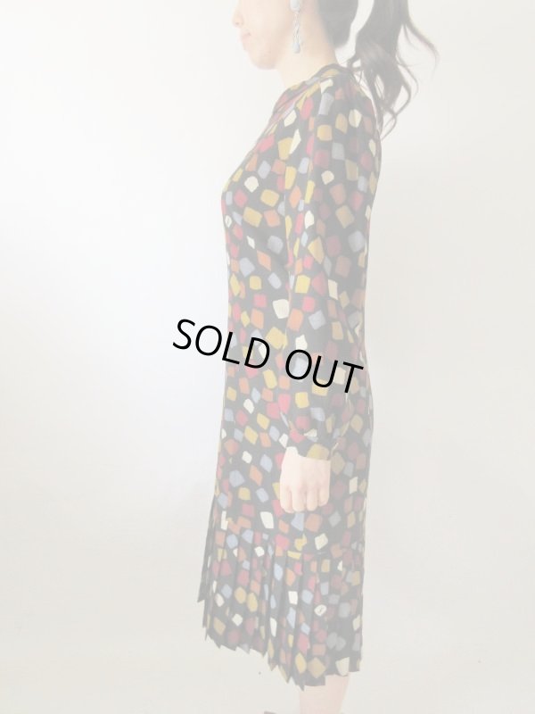 画像5: 【イヤリングと2点セットでお届け*】YSL生地のお仕立て品ワンピース 