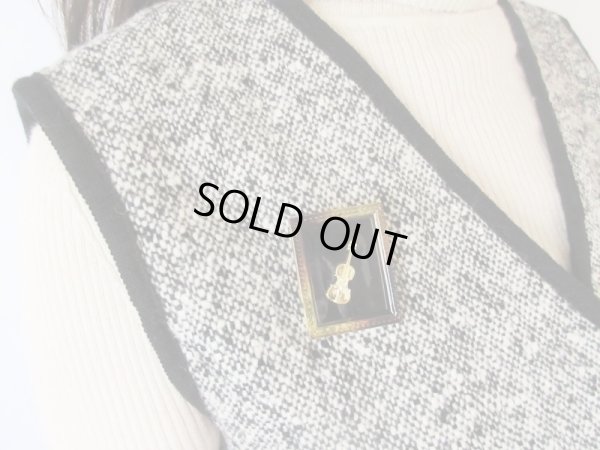 画像7: 【ブローチと2点セットでお届け*】Dead stock*モノトーンセットアップ