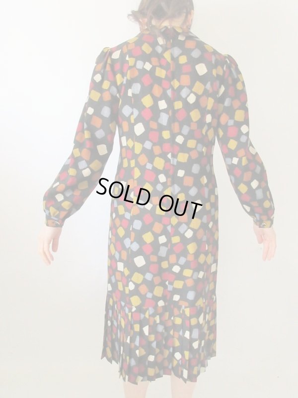 画像6: 【イヤリングと2点セットでお届け*】YSL生地のお仕立て品ワンピース 