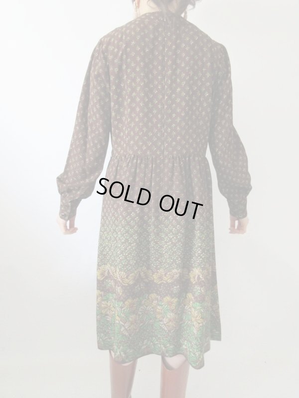 画像5: 【スカーフと2点セットでお届け*】Dead stock*フラワーデザインワンピース 