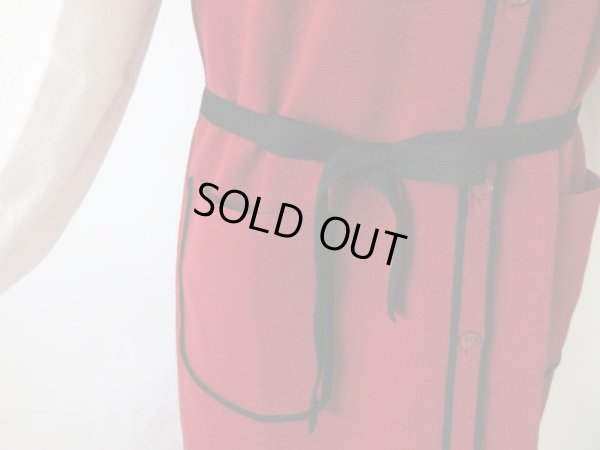 画像8: 【大人の秋冬レトロ*】Dead stock*バイカラーニットワンピース