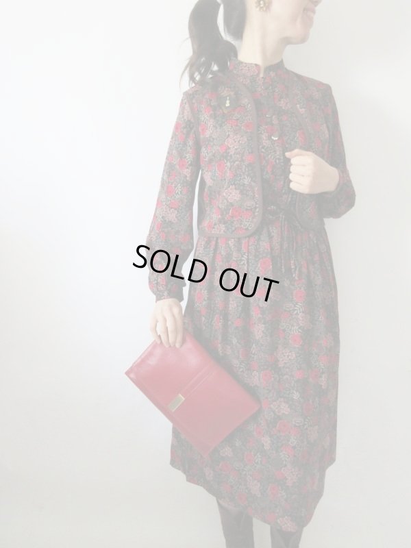 画像3: 【イヤリングと2点セットでお届け*】クラシカルフラワーのセットアップ