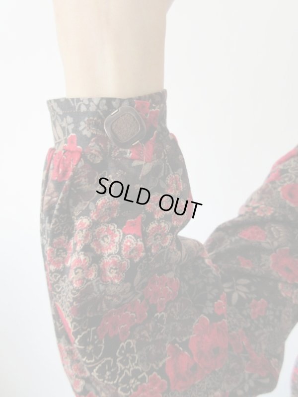 画像7: 【イヤリングと2点セットでお届け*】クラシカルフラワーのセットアップ