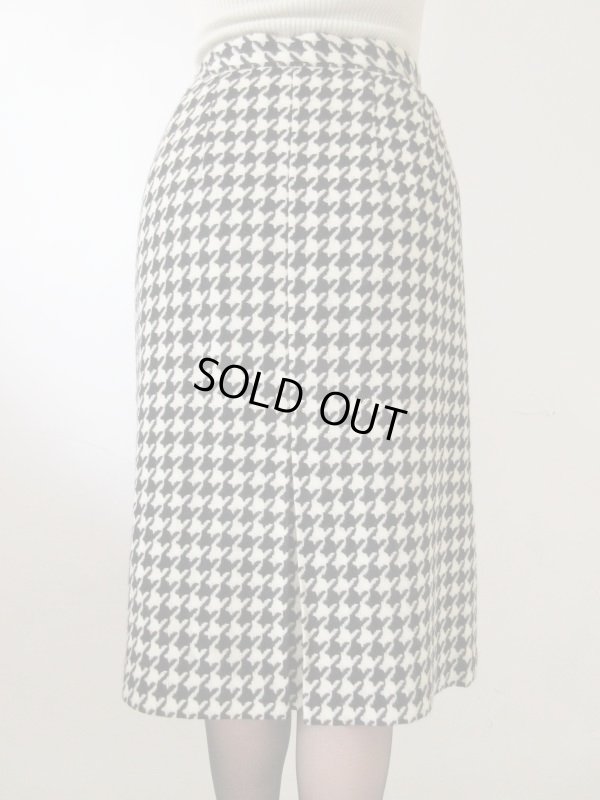 画像5: 【大人の千鳥柄*】バイカラーの千鳥柄スカート