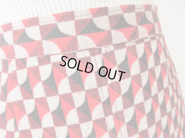 画像6: 【幾何学柄にキュンときたら*】レトロ配色スカート