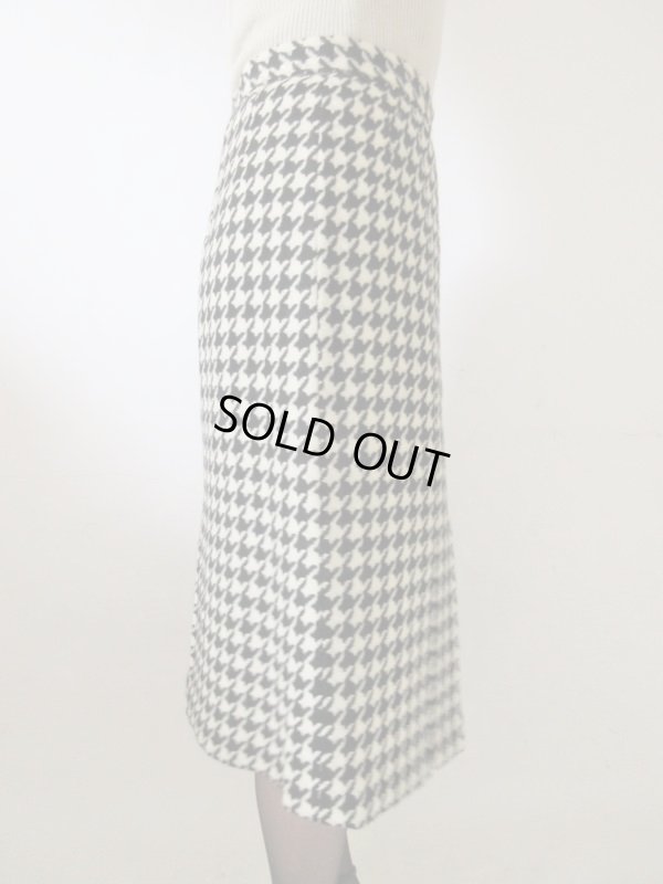画像4: 【大人の千鳥柄*】バイカラーの千鳥柄スカート
