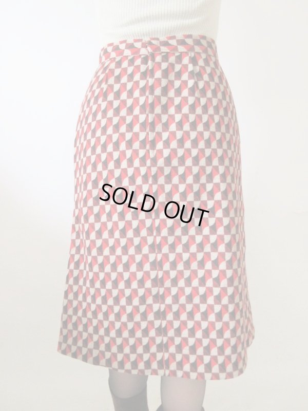 画像5: 【幾何学柄にキュンときたら*】レトロ配色スカート