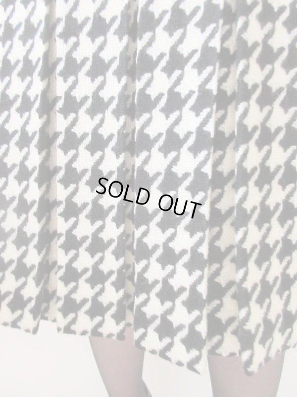 画像7: 【大人の千鳥柄*】バイカラーの千鳥柄スカート