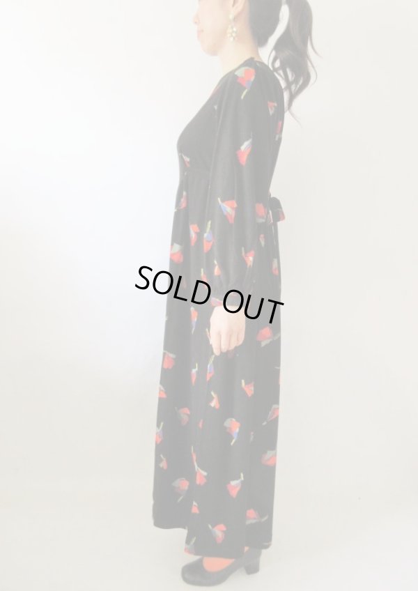 画像5: 【イヤリングと2点セットでお届け*】ゆったり*１点モノのマキシ丈ワンピース