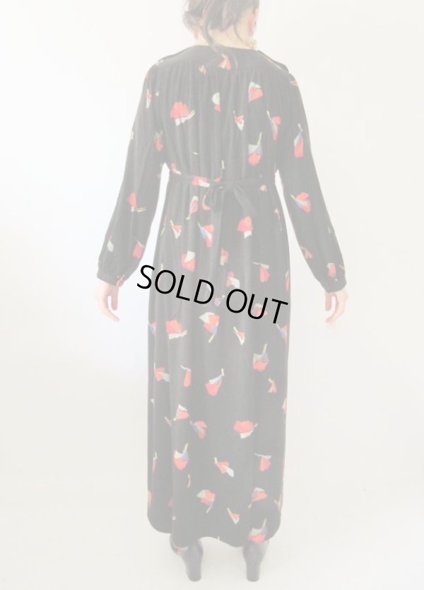 画像6: 【イヤリングと2点セットでお届け*】ゆったり*１点モノのマキシ丈ワンピース