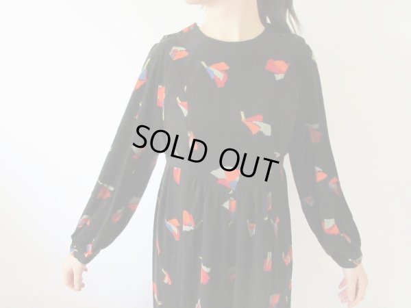 画像7: 【イヤリングと2点セットでお届け*】ゆったり*１点モノのマキシ丈ワンピース