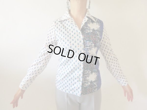 画像3: 【イヤリングと2点セットでお届け*】ペイズリー柄シャツ