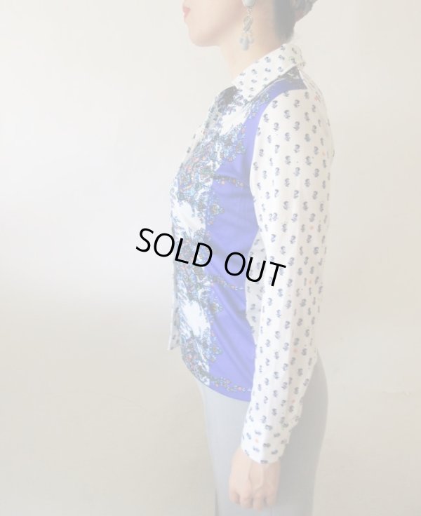 画像4: 【イヤリングと2点セットでお届け*】ペイズリー柄シャツ