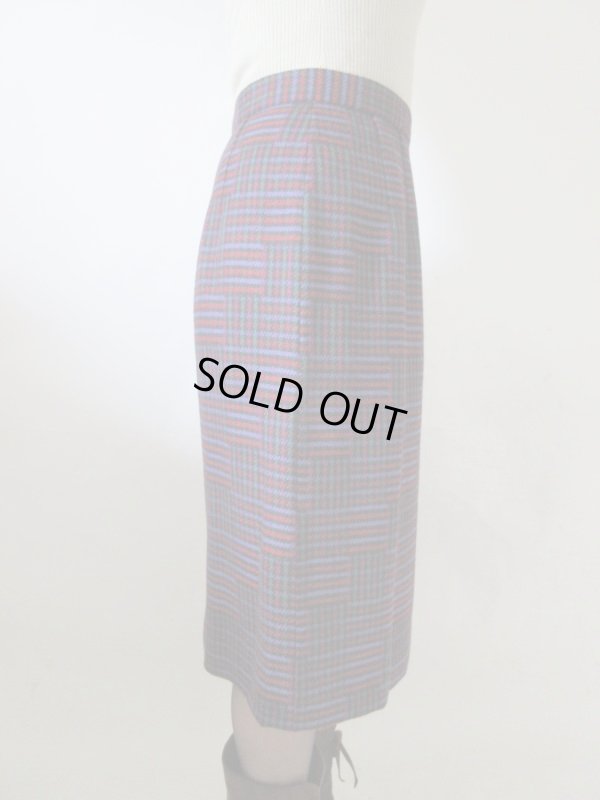 画像10: 【イヤリングと2点セットでお届け*】超美品*大人チェックのお仕立て品セットアップ