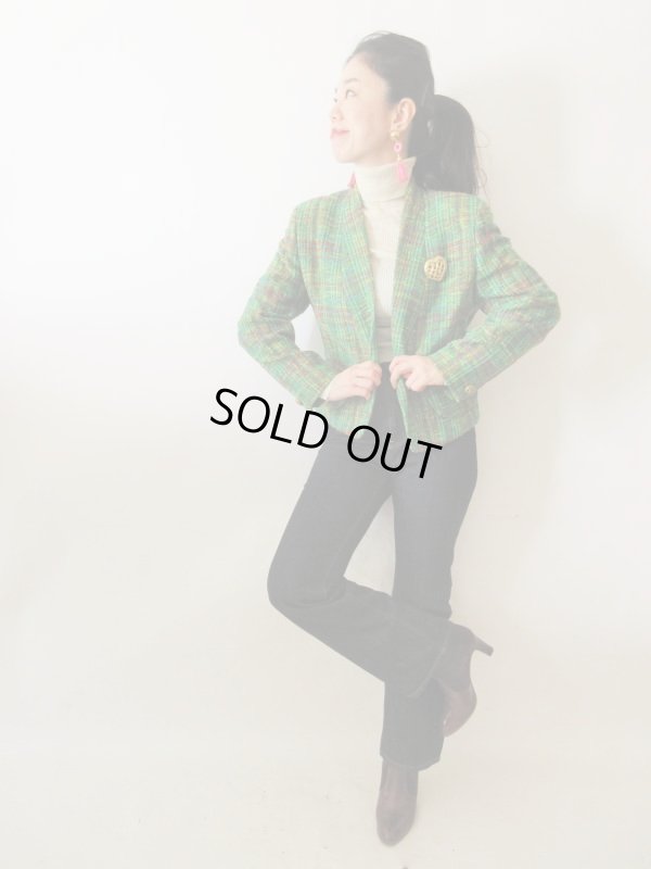 画像9: 【イヤリングと2点セットでお届け*】鮮やかツイードジャケット