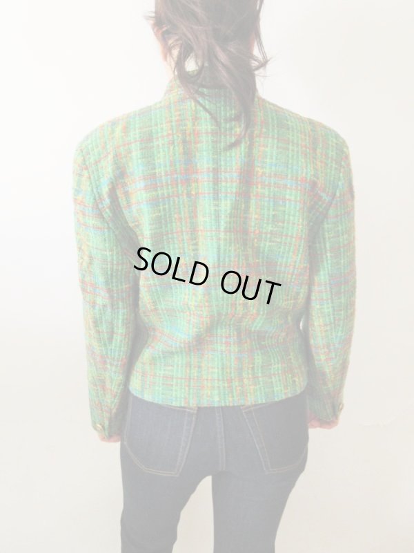 画像12: 【イヤリングと2点セットでお届け*】鮮やかツイードジャケット