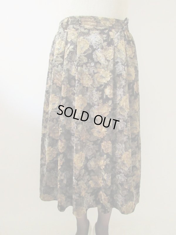 画像3: 【ウエストゴムです*】Dead stock*クラシカルフラワースカート