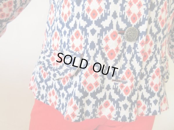 画像7: 【イヤリングと2点セットでお届け*】トリコロール配色のオシャレジャケット