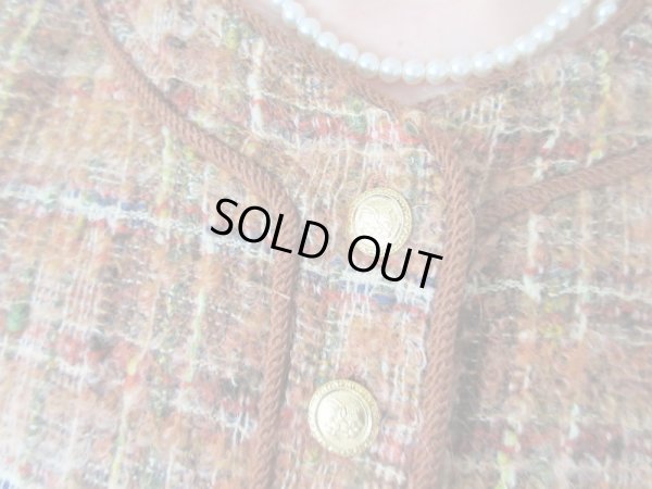画像6: 【極上ツイード*】超美品*大人チェックのお仕立て品セットアップ