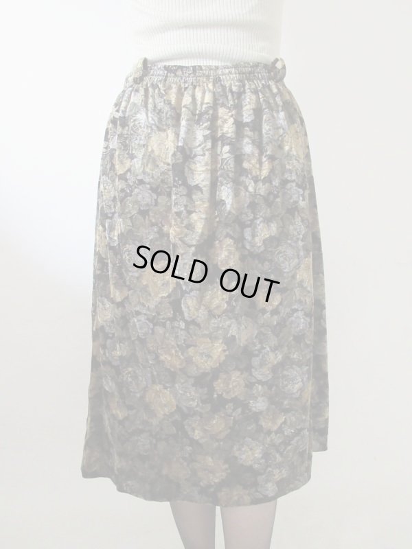 画像5: 【ウエストゴムです*】Dead stock*クラシカルフラワースカート