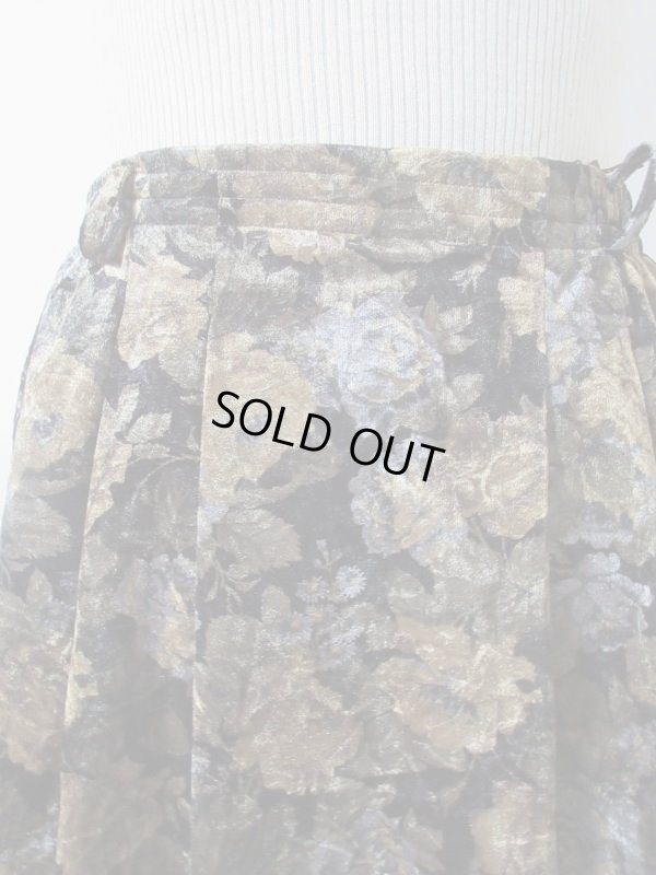 画像6: 【ウエストゴムです*】Dead stock*クラシカルフラワースカート