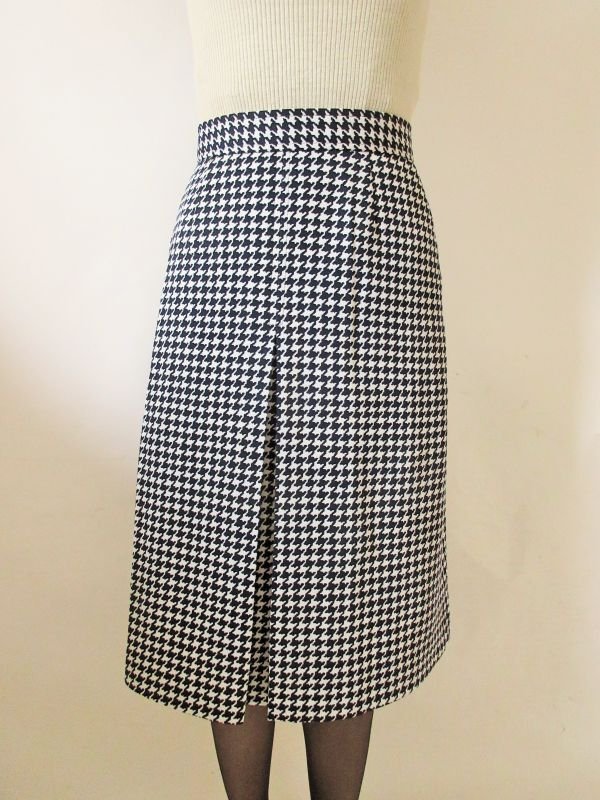 画像3: 【色褪せない人気柄*】ネイビーの千鳥格子柄スカート