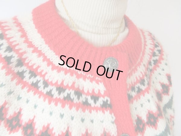 画像9: 【あったか可愛く包みます*】レトロ柄ニットカーディガン