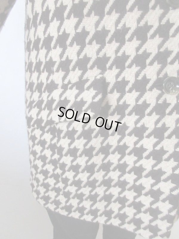 画像8: 【イヤリングと2点セットでお届け*】超美品！レディーレトロな千鳥柄ジャケット