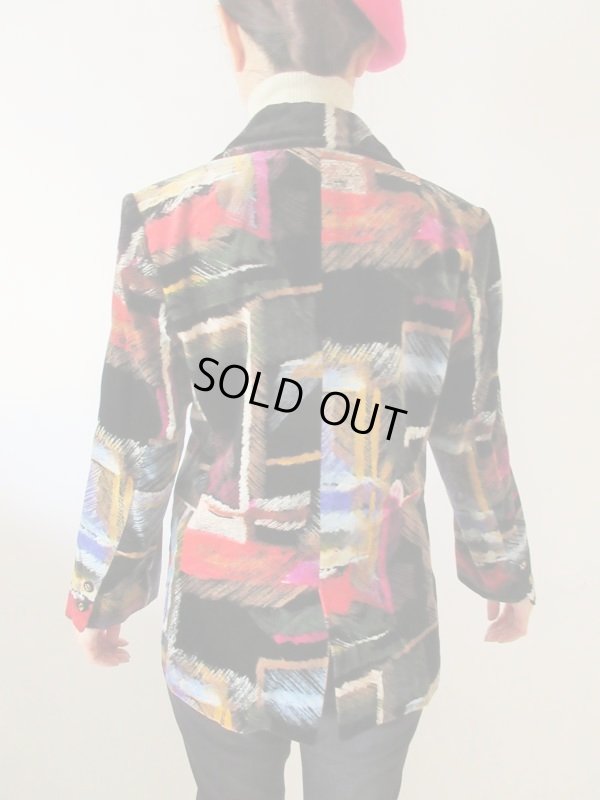 画像5: 【これ着て美術館とか行きたい*】アート配色の大人顔ジャケット