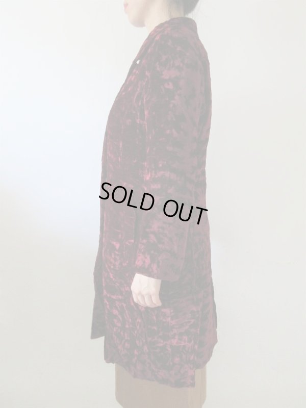 画像4: 【リッチな素材感に脱帽*】超美品*お仕立て品ベロア地コート