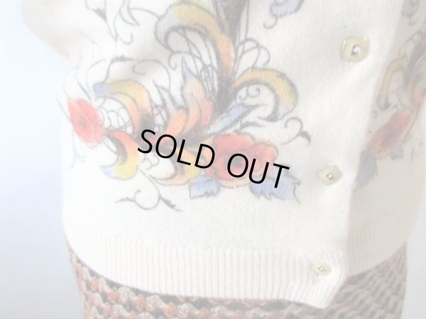 画像7: 【手描きな感じがアートだわ*】お花柄カーディガン