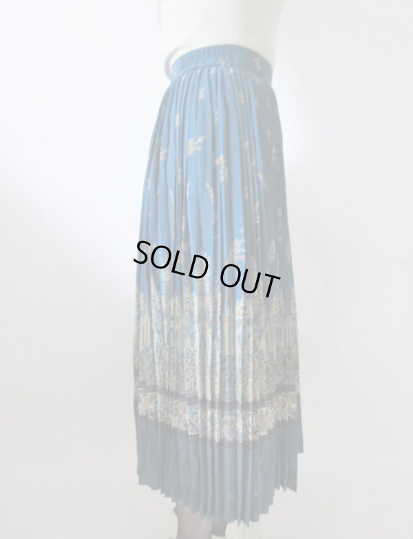 画像5: 【アールヌーボーな雰囲気が素敵*】Dead stock*フラワープリーツスカート