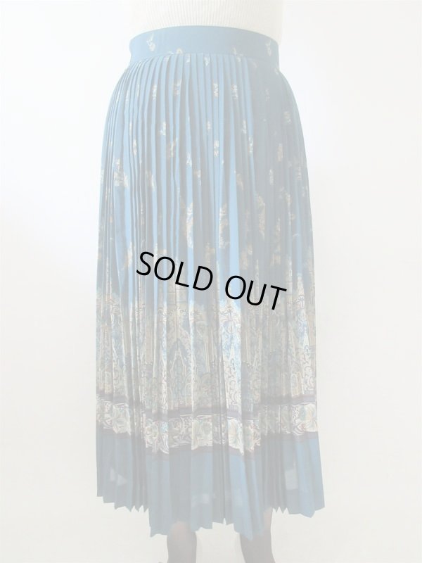 画像3: 【アールヌーボーな雰囲気が素敵*】Dead stock*フラワープリーツスカート