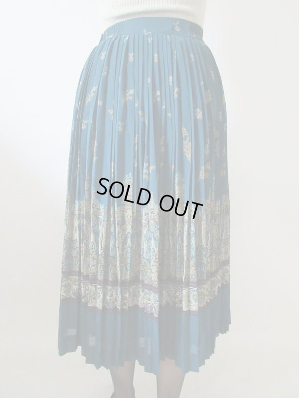 画像6: 【アールヌーボーな雰囲気が素敵*】Dead stock*フラワープリーツスカート