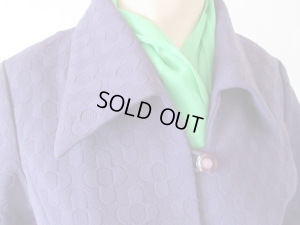 画像6: 【地模様がお花模様*】ワントーンフラワーワンピ