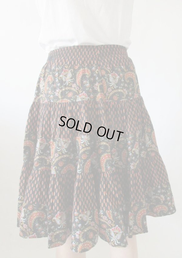 画像5: 【ドラマティックに履きこなす*】ウエストゴムのペイズリー柄スカート