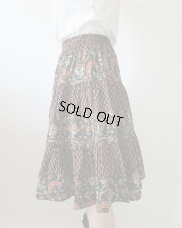 画像4: 【ドラマティックに履きこなす*】ウエストゴムのペイズリー柄スカート