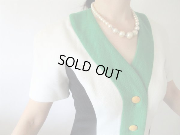 画像5: 【緑×紺×白の最強の組み合わせ*】USAvintageのワンピース