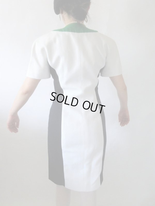 画像4: 【緑×紺×白の最強の組み合わせ*】USAvintageのワンピース