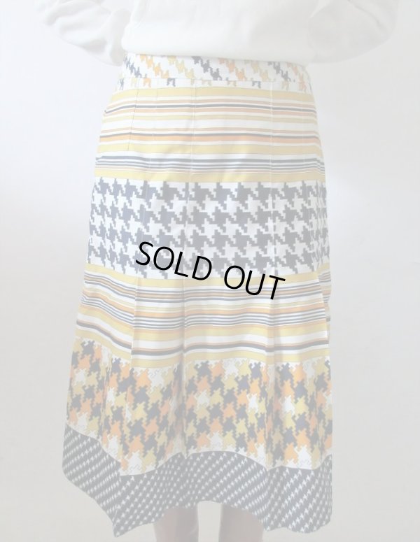 画像3: 【カラフルな色使い*】幾何学ボーダー柄スカート