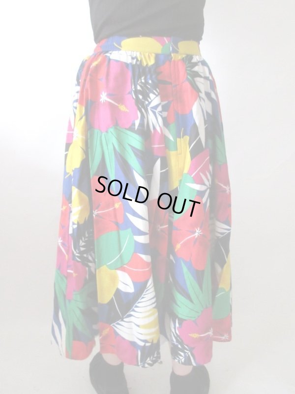 画像8: 【何と合わせようかワクワクします*】トロピカルフラワースカート