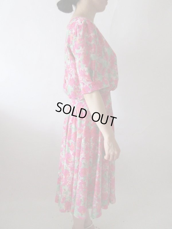 画像6: 【ネックレスと2点セット*】ドラマティックフラワーワンピース