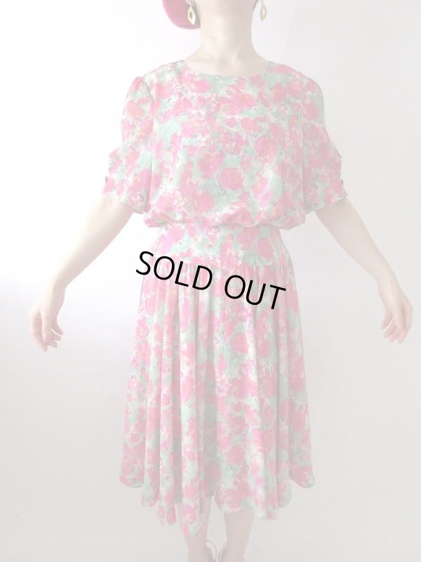 画像5: 【ネックレスと2点セット*】ドラマティックフラワーワンピース