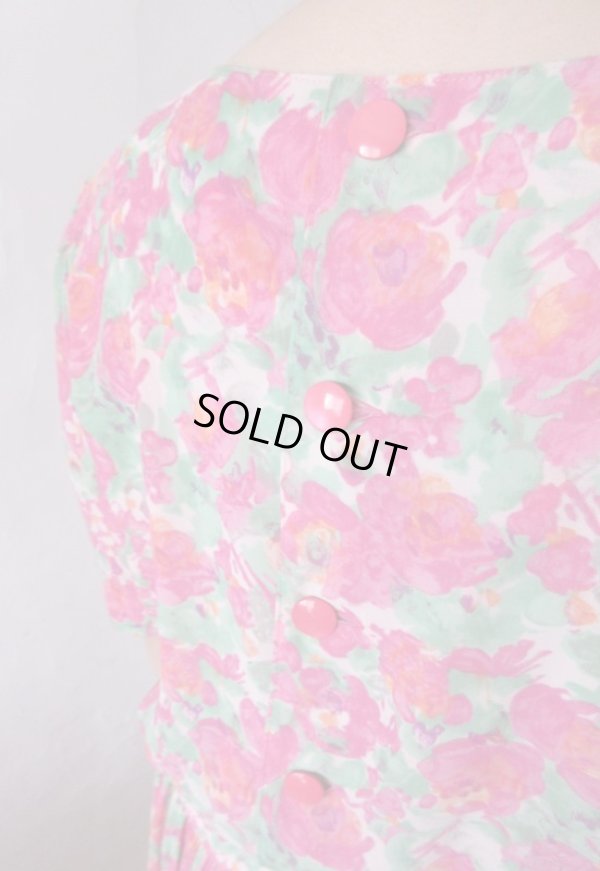 画像10: 【ネックレスと2点セット*】ドラマティックフラワーワンピース