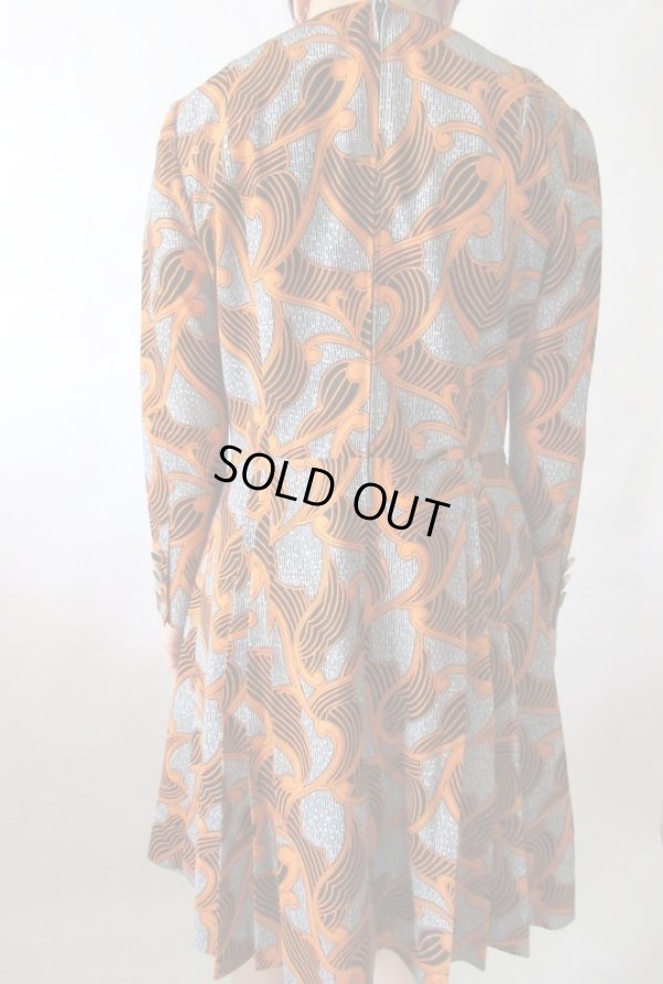 画像8: 【プリーツのデザインにも注目*】レトロデザインワンピ