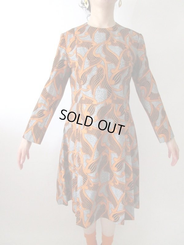 画像6: 【プリーツのデザインにも注目*】レトロデザインワンピ