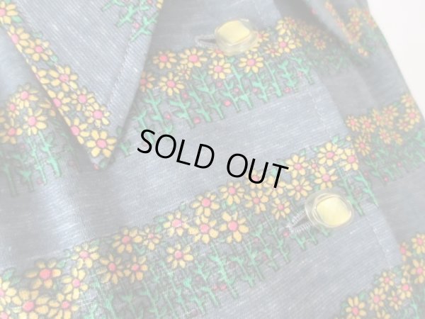 画像9: 【浮足立たないレトロ感*】お仕立て品*花柄ワンピース