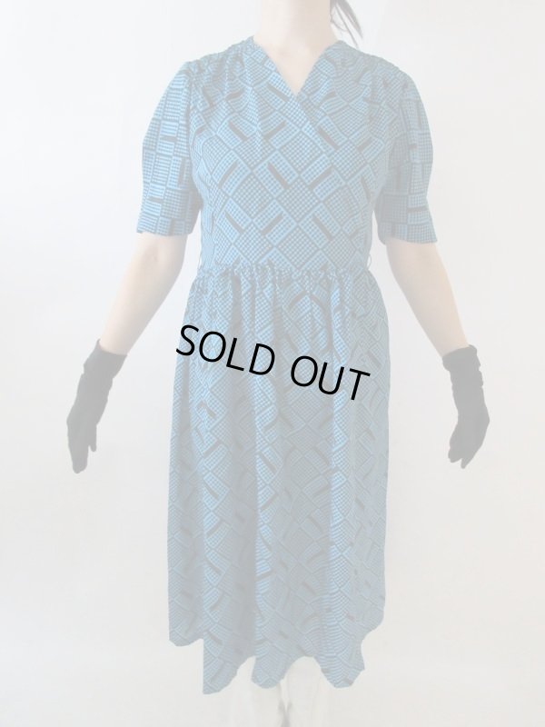 画像3: 【ショルダーにも注目*】お仕立て品の１点モノ*レトロデザインワンピ