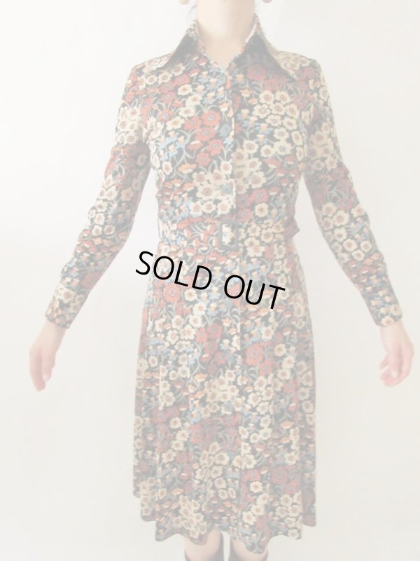 画像3: 【スッキリシルエット美人*】レトロフラワーワンピース
